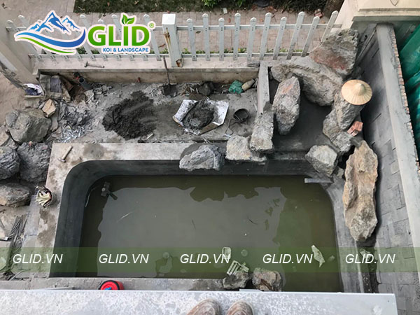 Thiết Kế Thi Công Hồ Cá Koi Vinhome Ocean Park Gia Lâm